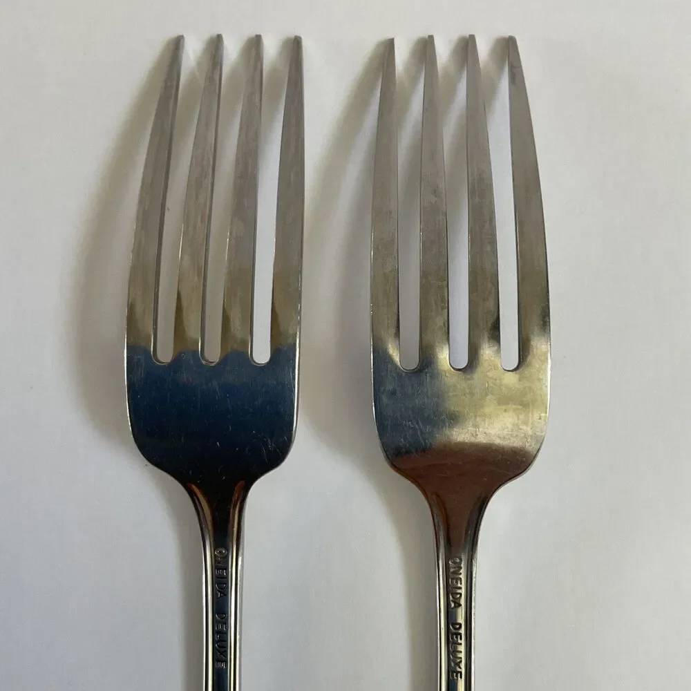 Oneida ANTICIPATION Stainless Steel Dinner Forks Set of Two, Oneida Deluxe USA
